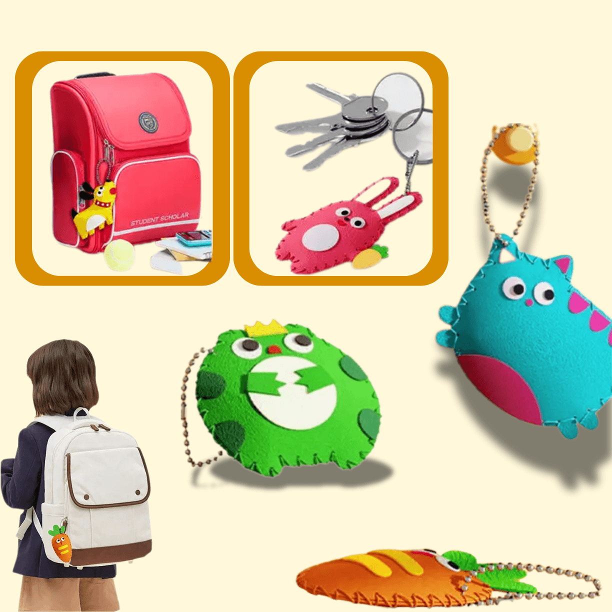 Filciaki - Zestaw 6 szt. maskotek dla dzieci do szycia